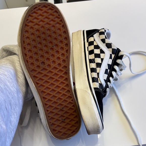 Vans Black and White Checkered Sneakers - Picture 4 of 4